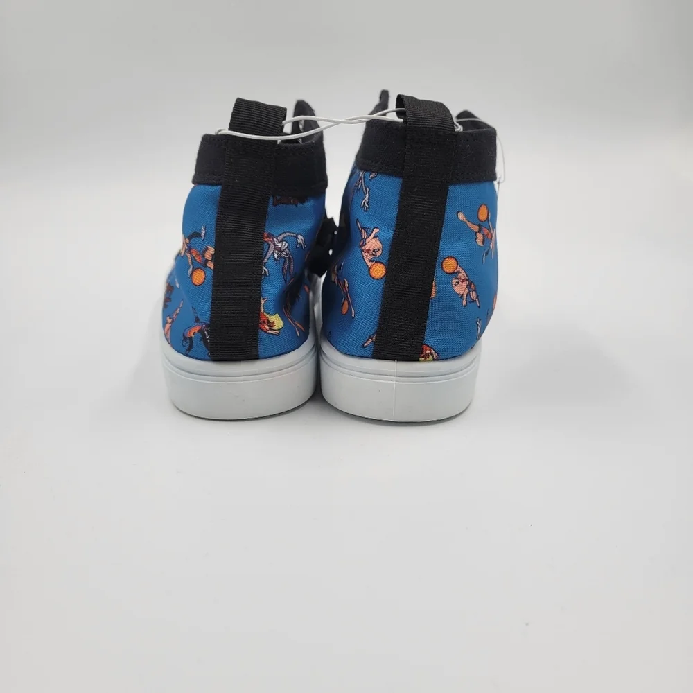 Space Jam New Legacy Canvas Shoes Sneakers High Top Black Mens Size 9-11 - Picture 5 of 7